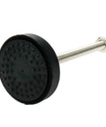 Top Shelf Heavy Duty M8 Swivel Leveling Feet For Furniture And Machinery 880 Lb Load Capacity Per Piece showing black rubber base and stainless steel screw.