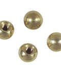 Brass Pull Chain Balls 3/8 Inch Diameter 8-32 Tap Four Pack Carded Replacement for Lamps Ceiling Fans.