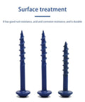 Pocket Hole Screws One And One Half Inch Number Eight Square Drive Washer Head Wood Screws Zinc Coated Carbon Steel Self Tapping With Coarse Thread For Indoor And Outdoor Use White 200 Pieces displayed in different lengths.