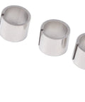Close-up of Three Four Piece Stainless Steel Cylinder Head Dowel Alignment Pins For Chevy LS LT1 LT4 C5 C6 C7 C8 Engine Assembly Precision Fit