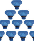 10 blue nylon plugs from Blue Nylon Engine Block Drain Plug Kit 10 Piece Set Bolt On Ready Perfect Fit For Manifolds Replaces Mercury 22 806608A02