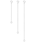 Sterling Silver Necklace Extender Set 2 3 4 Inch Must Have Durable 925 Silver Extenders for Necklaces, Bracelets, Anklets, and Jewelry Making