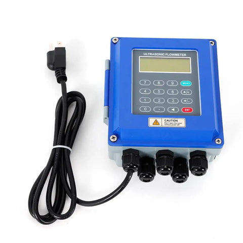 Liquid Flow Meter Workhorse With Tuf-2000b And TM-1 Sensor, DN20-DN700mm Range, IP67 Waterproof, display panel, power cable visible