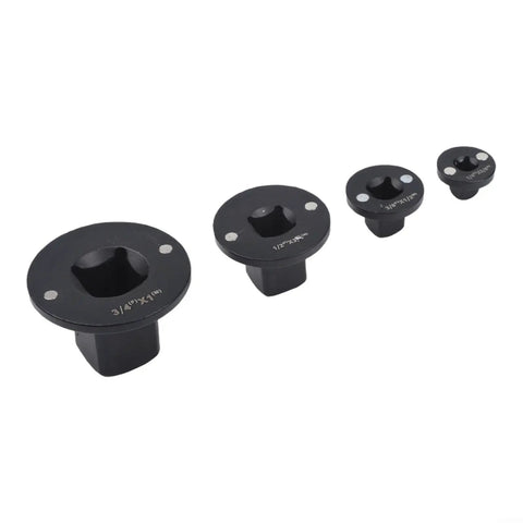 Ultimate Low Profile Socket Adapter Kit 4 Piece Set Heat Treated Steel Stackable Design For Auto Repair And Diy Projects Fast Tool Transitions, 4 adapters