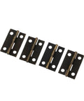 Bronze rotating concealed hinges for cabinets and drawers 30 piece pack easy install mini square cupboard door hinge 24 by 16 mm