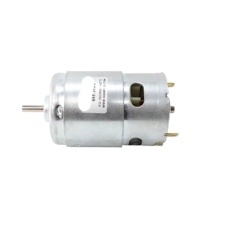 775 795 895 Spindle Motor Upgrade For Lawn Mowers And DIY Projects, 3000-12000 RPM, side view of brush DC motor