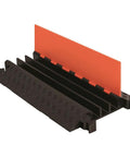 Three Channel High Profile Drive Over Cable Protector For Heavy Duty Loads Up To 28,420 Pounds With Polyurethane Construction open