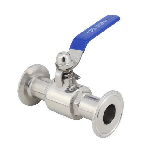 Battle Ready Stainless Steel Sanitary Valve 1.5 Inch Tri Clamp Ball Valve PTFE Lined For Home Brewing Gear Includes Extra Silicone Gaskets Ready To Roll