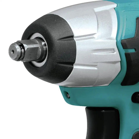 Close-up view of the 12V Max CXT Impact Wrench 3/8 Inch Drive, Ultra Compact At 6-3/8 Inches, Weighs Just 2.3 Lbs, front nozzle