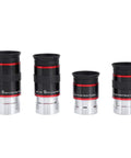 Ultra Wide Angle Long Eye Relief Eyepiece Kit For Telescopes 1.25 Inch 68 Degree Field Of View Four Piece Set 6mm 9mm 15mm 20mm