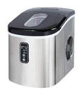 Compact Countertop Ice Maker Machine Sporting A Sleek Stainless Steel Build Effortlessly Dispenses Crystal Clear Ice Cubes 220V Powered Hassle Free Setup Prime For Home Bars And Modern Kitchens 15kg Daily Yield in a sleek design.