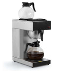 12 Cup Commercial Drip Pour Over Coffee Maker With Two Glass Carafes And Warmers Stainless Steel Brew Station For Office Or Cafe