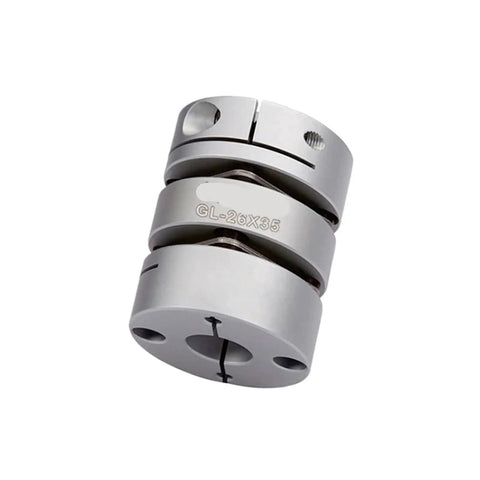 Built Tough Flexible Double Disc Shaft Coupler Designed For 32 Millimeter Bore Installations packs a lightweight aluminum housing.
