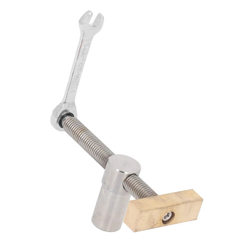 19Mm Woodworking Desktop Clip Clamp For Bench Dog Holes Stainless Steel Brass Aluminum Alloy Build with wrench detail