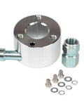Heavy Duty 3/4 Inch Quick Release Steering Wheel Hub And Disconnect Adapter For Most Three Hole Setup Zero Shake Aluminum track ready gear with bolts.