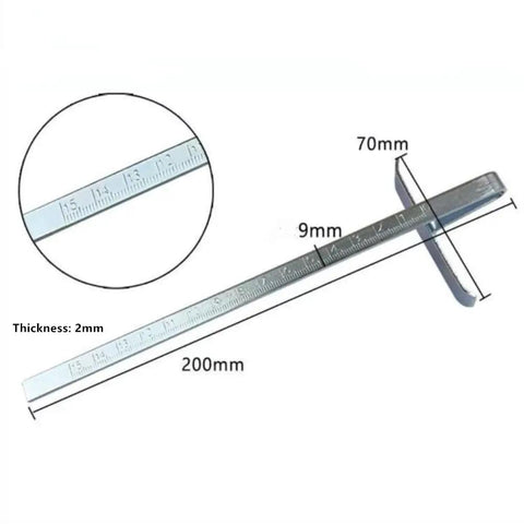 Circular Saw Rip Fence Guide Strip With Precision Markings For Dead Straight Cuts An Absolute Game Changer For Woodworkers, 200mm steel rail.