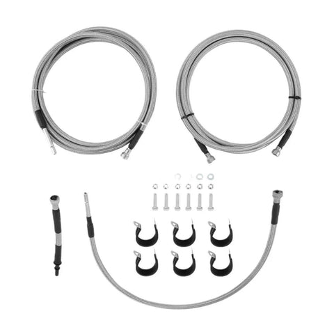 Durable Fuel Line Kit For Chevy Silverado 2500 HD And 3500 Plus GMC Sierra 3500 Years 2004 To 2007 Upgrades And Fixes Your Heavy Duty Truck With Ease, braided fuel lines with fittings and clamps