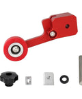 Dang Tough Bearing Roller Featherboards Precision Stock Guides Feed Steady On Table Saw Router And Band Saw Top Shelf Aluminum red roller and components.