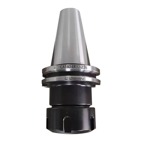 CAT40 ER32 2.76 Inch Tool Holder Balance Collet Lathe Chuck For High Speed Precision Machining Durable Stainless Steel Construction 70mm ER32 Projection G2.5 Balance At 25000 RPM showing front view