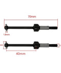 Universal Steel Drive Shaft Set 40mm 1 By 10 Scale CVD for RC Drifting Cars shown with measurements