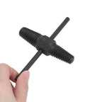 Heavy Duty Broken Screw Extractor Kit For Plumbers With Chrome Steel Dual Head Design To Pull Damaged Bolts From Faucet Pipes And Make Quick Home Repairs Without A Hassle, black hand tool