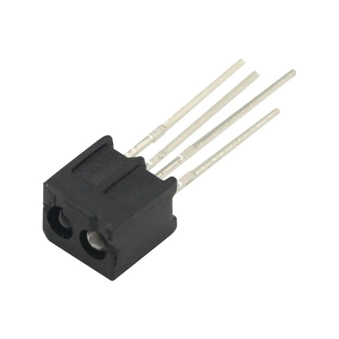 Front view of a sensor from the 10pcs Reflective Photoelectric Switch Sensor Kit with Built In Visible Light Filter for DIY projects.