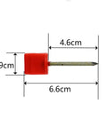 40 Pack Archery Target Pins For Holding Target Faces On EVA Foam And Paper Targets, showing measurements of 6.6cm pin