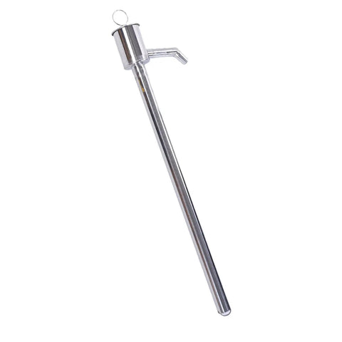 Heavy Duty Stainless Steel Manual Oil Pump 60cm Hand Fluid Transfer Squeezy Suction Tool for gasoline and motor oil.