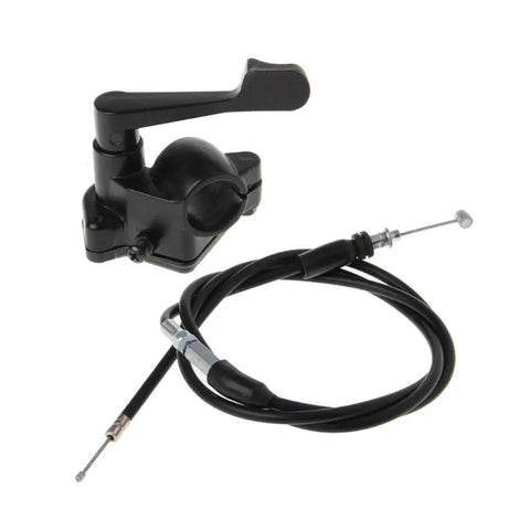 7/8 Inch Thumb Throttle Cable For ATV Quad Go Kart Pit Bike With 46.45 Inch Inner Cable And 22mm Handlebar Fitment, Accelerator Control Assembly For Most 50cc To 250cc Chinese ATVs With 7/8 Inch Bars