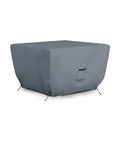 Tough Outdoor Square Fire Pit Cover 30 Inch by 30 Inch 12 Oz PVC Coated Polyester Waterproof Weather Resistant UV Protected Drawstring