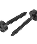 Guitar Neck Screws And Joint Bushing Set For Electric Bass 4 Piece Ferrule Fasteners With Shims String Ferrules Durable Metal Hardware For A Quick Snug Neck Fit And Rock Solid Install Black, black screws