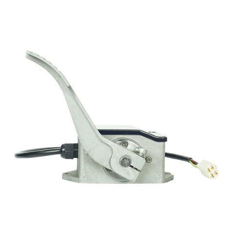 Side view of 0-5V Throttle Foot Pedal Replacement For Golf Carts, Easy Install RJSQ-001, durable metal foot controller