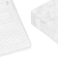 Close-up of Transparent Door Stopper Set Of 10 Non Slip Holders for Home and Office High Friction Quadrate Shape