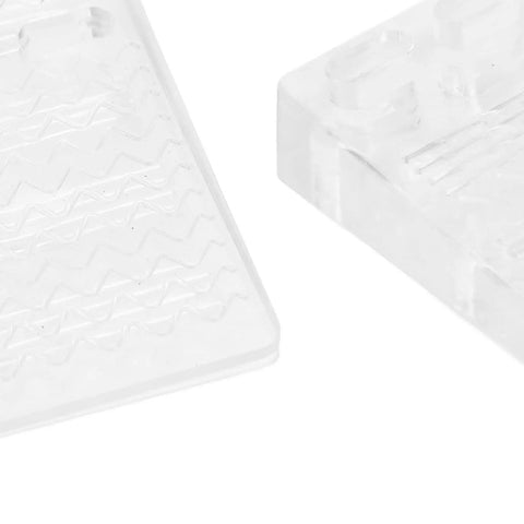 Close-up of Transparent Door Stopper Set Of 10 Non Slip Holders for Home and Office High Friction Quadrate Shape