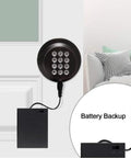 Keyless Entry Door Lock With Keypad And Smart Code, No Keys Needed, 15 Digit Password, Oil Rubbed Bronze, Battery Backup