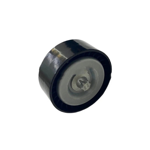 Engine Belt Tensioner Idler Pulley Kit Fits Mercedes Benz W204 C204 S204 CL203 Keeps Your Ride Running Smooth As Silk No Slippage Power Steering Alternator Easy Install Matches OE Numbers 2712000470 And A0002021619 Save Some Mad Cash. black metal idler pulley with sealed bearing, front view