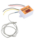 Smart Temperature Controller W3003 Thermostat 0 To 450 Celsius With Zero Point One Degree Precision Multi Voltage Compatible 12V 24V 220V Pro Grade Industrial Control Gear For Fast Response, orange 60x45x31mm thermostat with probe and wires