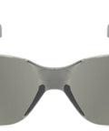 Bulk 30 Pack Rimless Safety Glasses Grey Wrap Around Style with smoked lenses for anti-fog protection, ANSI Z87 rated design.