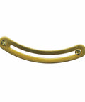All Brass Shelf Support Hinges 60mm Golden Lid Support Bracket Set for Jewelry Box Cabinet Cupboard, front view of brass hinge.
