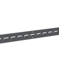 Heavy Duty Wall Mount Garage Storage Steel Louvered Rail System For AkroBins, Wall Bin Organizer, 32 Inch Wide By 3 Inch High, 2 Pack, Grey