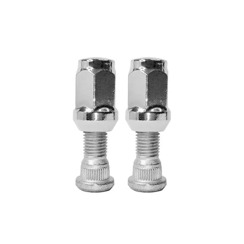 Close-up of Heavy Duty M12x1.50 Lug Stud Nut Set Ride Ready Fit For Dodge Chrysler Jeep 2007 Through 2022 Grand Caravan Avenger 4 pieces