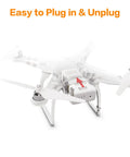 Phantom 3 Replacement Intelligent Flight Battery 4480mAh 15.2V 68Wh inserted into drone for easy plug and play.