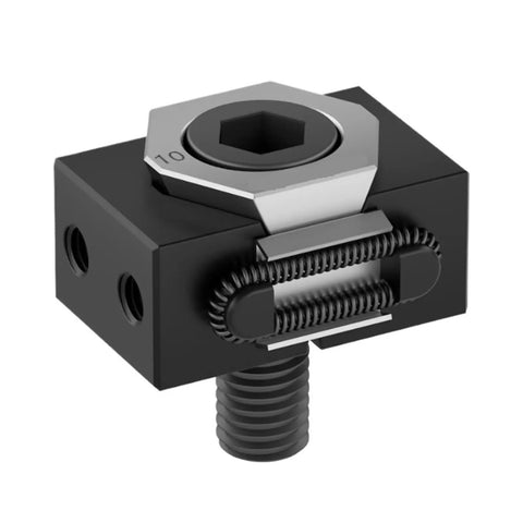 Heavy Duty M6 M8 M10 M12 Ok Vise For Precision Clamping And Secure Grip With Durable 440C Steel Construction, close-up view.