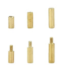 Knurled Round Brass Standoff Spacer Kit Dope 420 Or 440 Pieces M2 Male Female Mounting Hardware With Screws Nuts For Motherboard PCB Projects Precise Durable Spacing And Solid Mounting, brass spacers shown
