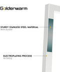 Diagram showing features of White Stainless Steel Cabinet Pulls 25 Pack 5.5 By 1.4 Inches with electroplating process.