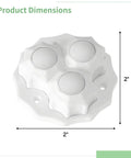No Sweat Peel And Stick Appliance Casters 8 Pack Built Tough Ball Wheels for Furniture and Garage Storage with dimensions 2" x 2".