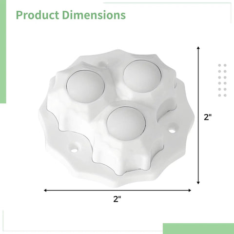 No Sweat Peel And Stick Appliance Casters 8 Pack Built Tough Ball Wheels for Furniture and Garage Storage with dimensions 2" x 2".