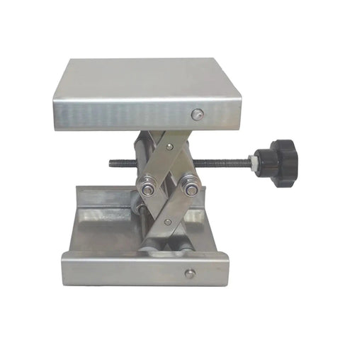 Motorized Rotary Positioning Stage With Stainless Steel Lifting Platform, Height Adjustable Table, side view, PT-YS01.