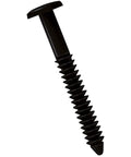 Lifetime Vinyl Shutter Loks 3 Inch Black For Durable Window Shutters, single black fastener shown.