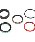 Heavy Duty Hydraulic Cylinder Seal Kit for Loader Lifting Cylinders Compatible With 7106 7108 7308 Case IH L130 Front Loader OEM 9600670 9600669 Replacement Seals, various colored seals on white background